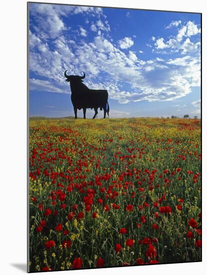 Giant Bull, Toros de Osborne, Andalucia, Spain-Gavin Hellier-Mounted Photographic Print