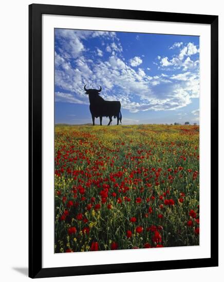 Giant Bull, Toros de Osborne, Andalucia, Spain-Gavin Hellier-Framed Photographic Print