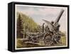 Giant Cannon known Affectionately as Big Bertha-null-Framed Stretched Canvas