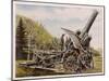 Giant Cannon known Affectionately as Big Bertha-null-Mounted Art Print