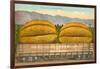 Giant Cantaloupe in Rail Car-null-Framed Art Print