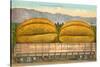 Giant Cantaloupe in Rail Car-null-Stretched Canvas