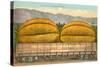 Giant Cantaloupe in Rail Car-null-Stretched Canvas