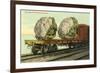 Giant Cauliflower on Flatbed-null-Framed Art Print