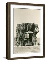 Giant Cedar Stump, Pacific Highway, Washington-null-Framed Art Print