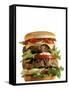 Giant Cheeseburger-null-Framed Stretched Canvas
