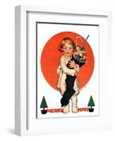 "Giant Christmas Stocking,"December 18, 1926-Ellen Pyle-Framed Giclee Print