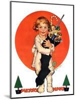 "Giant Christmas Stocking,"December 18, 1926-Ellen Pyle-Mounted Giclee Print