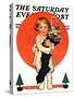 "Giant Christmas Stocking," Saturday Evening Post Cover, December 18, 1926-Ellen Pyle-Stretched Canvas