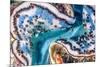 Giant clam mantle detail, Red Sea, Egypt.-Lewis Jefferies-Mounted Photographic Print