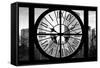 Giant Clock Window - Beautiful View of the Central Park Buildings II-Philippe Hugonnard-Framed Stretched Canvas