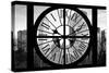 Giant Clock Window - Beautiful View of the Central Park Buildings II-Philippe Hugonnard-Stretched Canvas