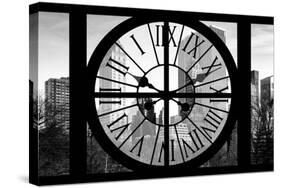 Giant Clock Window - Beautiful View of the Central Park Buildings II-Philippe Hugonnard-Stretched Canvas