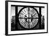 Giant Clock Window - Beautiful View of the Central Park Buildings II-Philippe Hugonnard-Framed Photographic Print