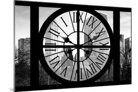 Giant Clock Window - Beautiful View of the Central Park Buildings II-Philippe Hugonnard-Mounted Photographic Print