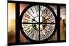 Giant Clock Window - Beautiful View of the Central Park Buildings III-Philippe Hugonnard-Mounted Photographic Print