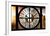 Giant Clock Window - Beautiful View of the Central Park Buildings III-Philippe Hugonnard-Framed Photographic Print