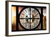 Giant Clock Window - Beautiful View of the Central Park Buildings III-Philippe Hugonnard-Framed Photographic Print