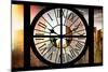 Giant Clock Window - Beautiful View of the Central Park Buildings III-Philippe Hugonnard-Mounted Photographic Print