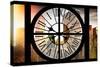 Giant Clock Window - Beautiful View of the Central Park Buildings III-Philippe Hugonnard-Stretched Canvas