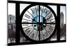 Giant Clock Window - Beautiful View of the Central Park Buildings IV-Philippe Hugonnard-Mounted Photographic Print