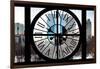 Giant Clock Window - Beautiful View of the Central Park Buildings IV-Philippe Hugonnard-Framed Photographic Print