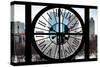 Giant Clock Window - Beautiful View of the Central Park Buildings IV-Philippe Hugonnard-Stretched Canvas