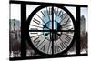 Giant Clock Window - Beautiful View of the Central Park Buildings IV-Philippe Hugonnard-Stretched Canvas
