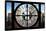 Giant Clock Window - Beautiful View of the Central Park Buildings-Philippe Hugonnard-Framed Stretched Canvas