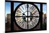 Giant Clock Window - Beautiful View of the Central Park Buildings-Philippe Hugonnard-Mounted Photographic Print