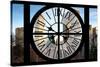 Giant Clock Window - Beautiful View of the Central Park Buildings-Philippe Hugonnard-Stretched Canvas