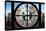 Giant Clock Window - Beautiful View of the Central Park Buildings-Philippe Hugonnard-Stretched Canvas