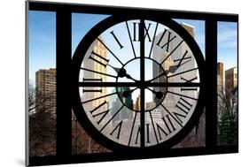 Giant Clock Window - Beautiful View of the Central Park Buildings-Philippe Hugonnard-Mounted Photographic Print