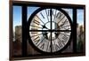 Giant Clock Window - Beautiful View of the Central Park Buildings-Philippe Hugonnard-Framed Photographic Print