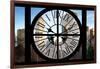 Giant Clock Window - Beautiful View of the Central Park Buildings-Philippe Hugonnard-Framed Photographic Print