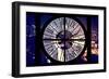 Giant Clock Window - City View at Night - New York City-Philippe Hugonnard-Framed Photographic Print