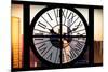 Giant Clock Window - City View at Sunset with the One World Trade Center II-Philippe Hugonnard-Mounted Photographic Print