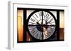 Giant Clock Window - City View at Sunset with the One World Trade Center II-Philippe Hugonnard-Framed Photographic Print