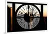 Giant Clock Window - City View at Sunset with the One World Trade Center-Philippe Hugonnard-Framed Photographic Print