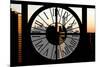 Giant Clock Window - City View at Sunset with the One World Trade Center-Philippe Hugonnard-Mounted Photographic Print