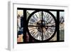 Giant Clock Window - City View - Manhattan II-Philippe Hugonnard-Framed Photographic Print