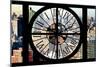 Giant Clock Window - City View - Manhattan II-Philippe Hugonnard-Mounted Photographic Print