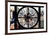 Giant Clock Window - City View - Manhattan II-Philippe Hugonnard-Framed Photographic Print