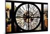 Giant Clock Window - City View - Manhattan-Philippe Hugonnard-Mounted Photographic Print