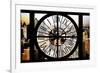 Giant Clock Window - City View - Manhattan-Philippe Hugonnard-Framed Photographic Print