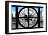 Giant Clock Window - City View with Brooklyn Bridge - New York City II-Philippe Hugonnard-Framed Photographic Print