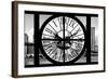 Giant Clock Window - City View with Brooklyn Bridge - New York City III-Philippe Hugonnard-Framed Photographic Print