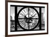 Giant Clock Window - City View with Brooklyn Bridge - New York City III-Philippe Hugonnard-Framed Photographic Print