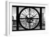 Giant Clock Window - City View with Brooklyn Bridge - New York City III-Philippe Hugonnard-Framed Photographic Print