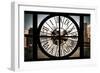 Giant Clock Window - City View with Brooklyn Bridge - New York City-Philippe Hugonnard-Framed Photographic Print